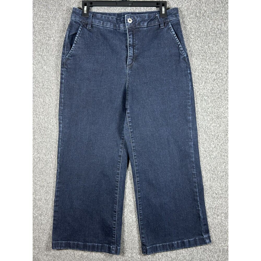 Style & Co. High-Rise Wide-Leg Crop Denim Jeans Size 10